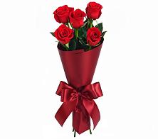 Букет 5 Красных роз Эдлесс Лав в Ростошах