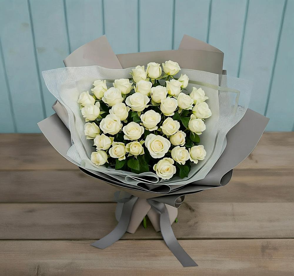 Букет Белоснежная нежность в Ростошах