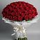 Букет 101 Красная роза Блэк Мэджик в Ростошах