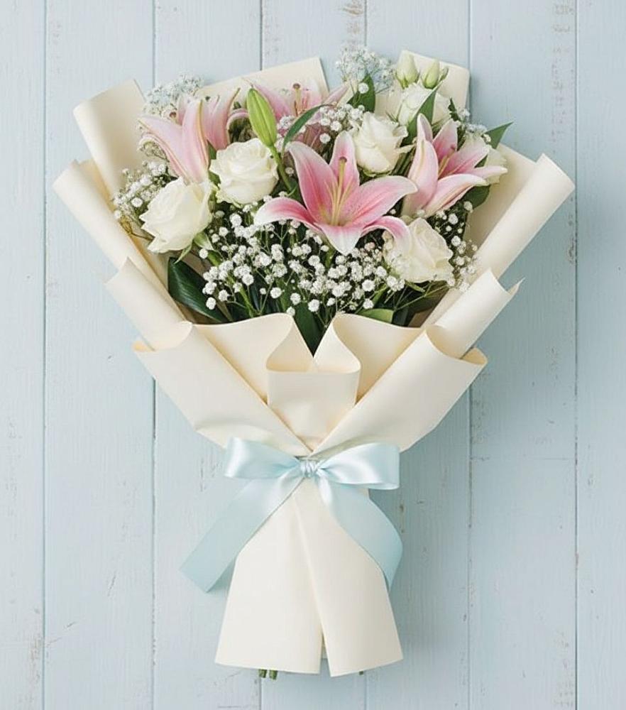 Букет цветов из: Лилии в Ростошах