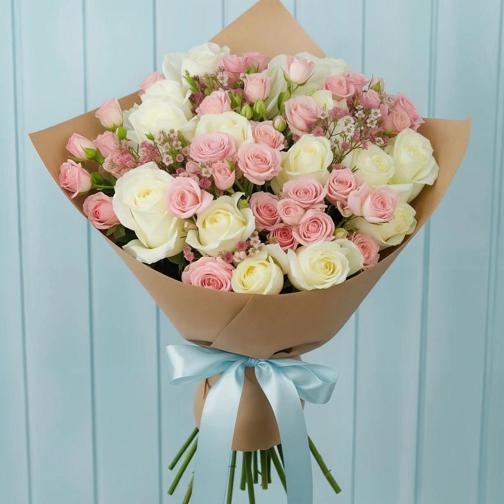 Букет цветов из: Розы в Ростошах