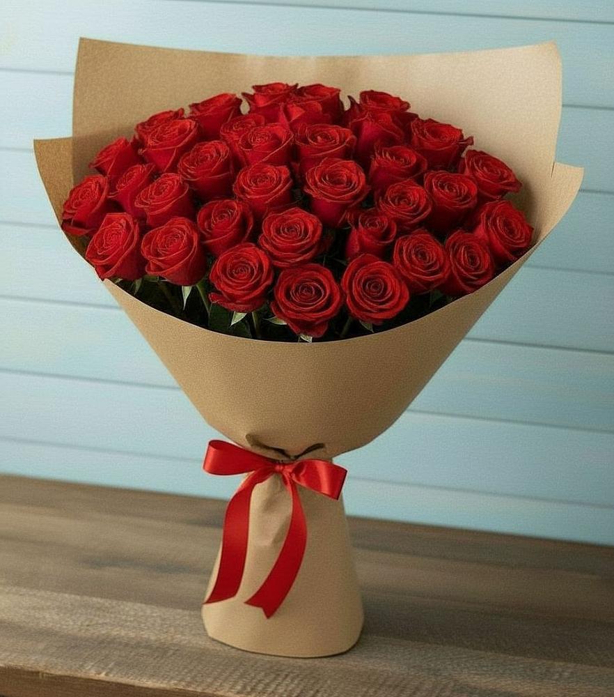 Букет Красные розы Милано в Ростошах