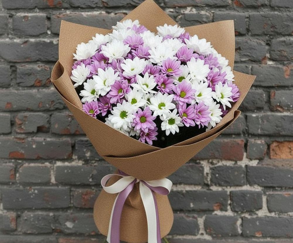 Букет цветов из: Хризантемы в Ростошах