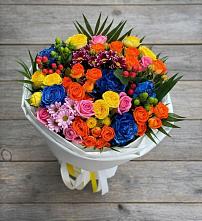 Букет цветов из:  Розы и Хризантемы в Ростошах