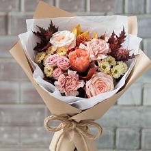 Букет цветов из:  Гвоздики, Хризантемы и Розы в Ростошах