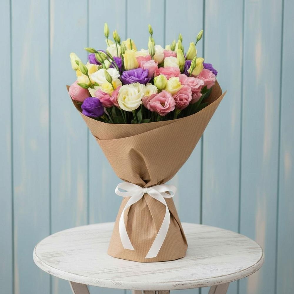 Букет цветов из: Лизиантусы в Ростошах