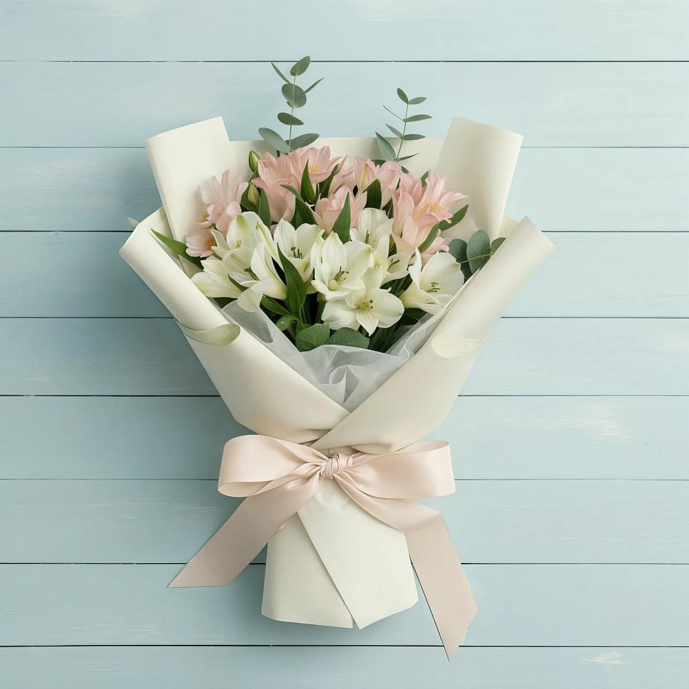 Букет цветов из: Альстромерии в Ростошах