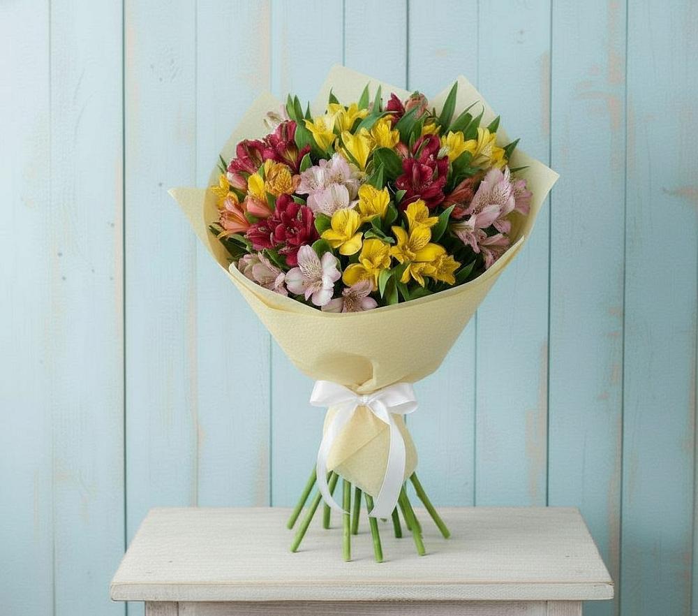 Букет цветов из: Альстромерии в Ростошах