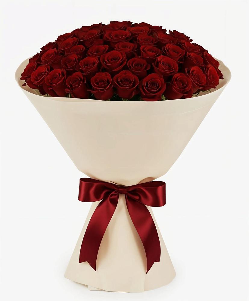 Букет 101 Бордовая роза Блэк Бакарра в Ростошах