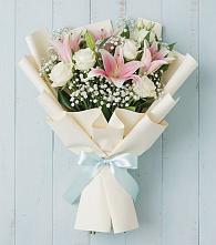 Букет цветов из:  Лилии в Ростошах