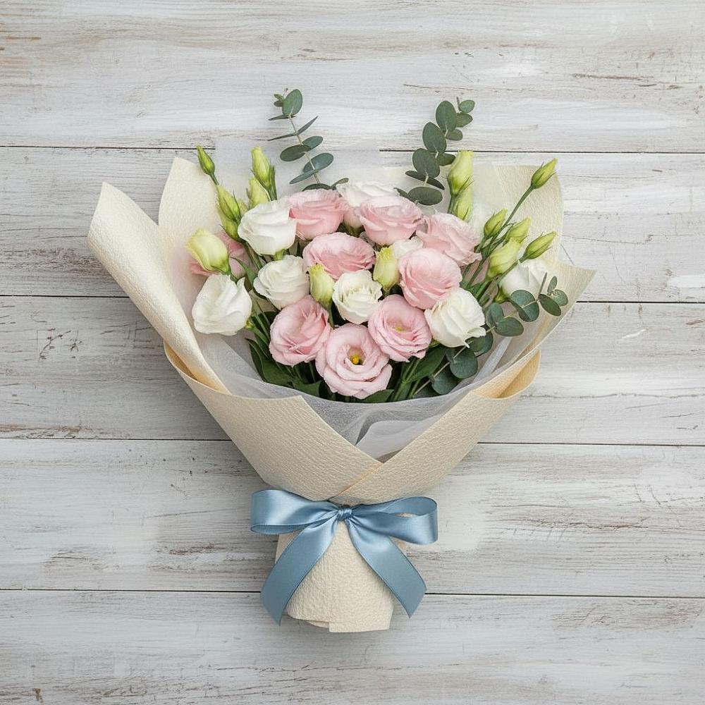 Букет цветов из: Лизиантусы в Ростошах